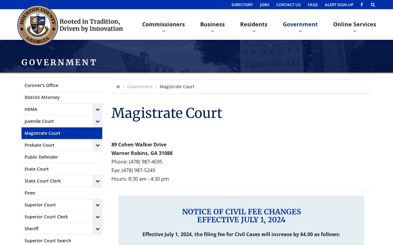 Houston County civil docket Magistrate Court search routes