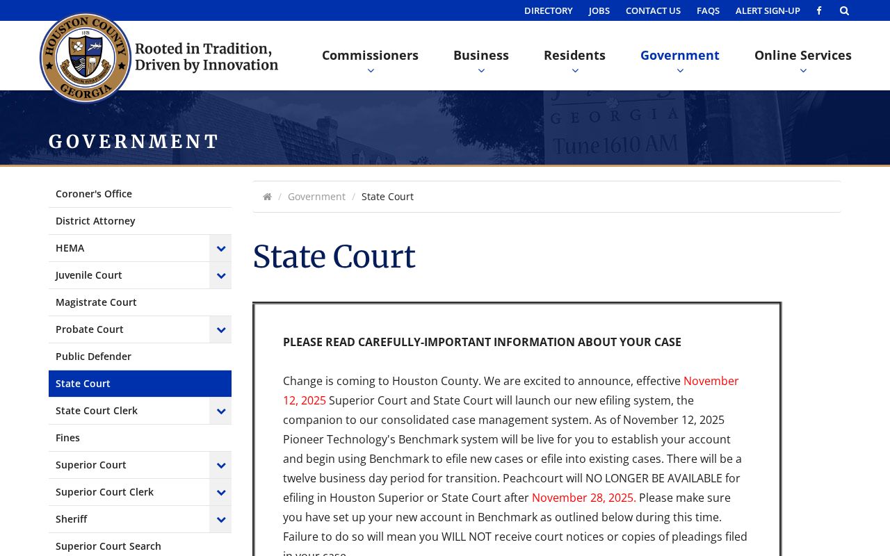 Houston County court dates State Court calendar tables