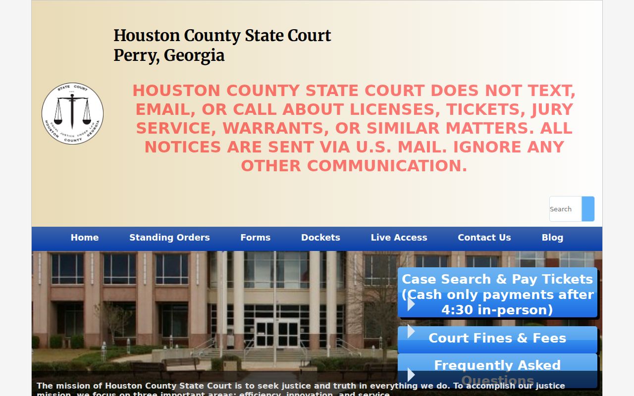 Houston County court docket State Court source